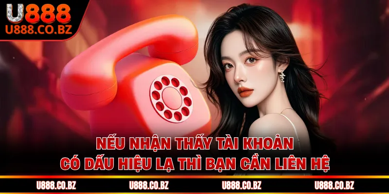 Nếu nhận thấy tài khoản có dấu hiệu lạ thì bạn cần liên hệ