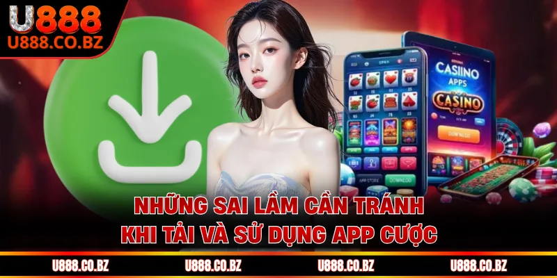 Những sai lầm cần tránh khi tải và sử dụng app cược